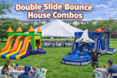 Double Slideb Bounce Houses