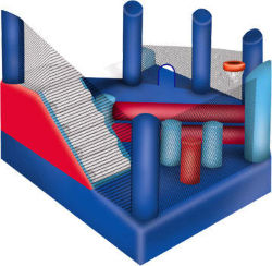 Dazzling Bounce House rentals Combo illinois