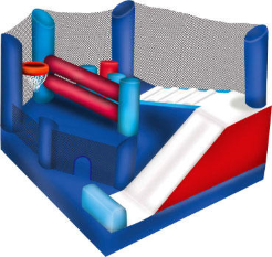 Dazzling Bounce House rentals Combo w/ slide illinois