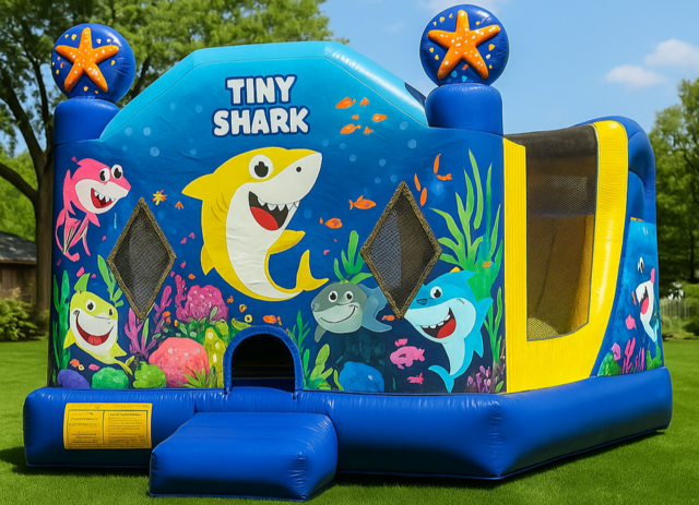 422-Tiny-Shark-Bounce-House-4in1