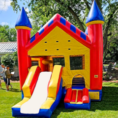 #21 Castle Mini Slide Bounce House 14x18