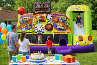 #56 Sport Bounce House 5-in-1 w/ slide inside
