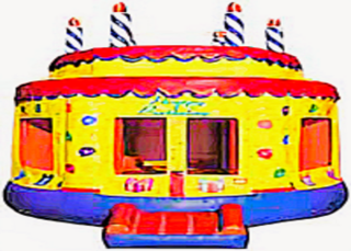 #20 Round Cake Bounce House 13x13