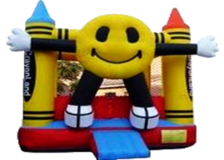 #4 Happy Face bounce house 15x15